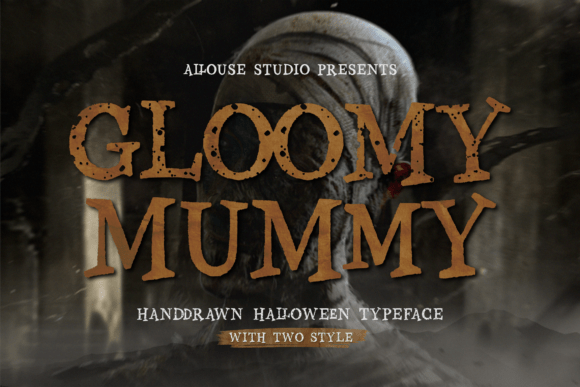 Gloomy Mummy - Creepy Halloween Font for Spooky Designs - Free Font - Free Digital Files