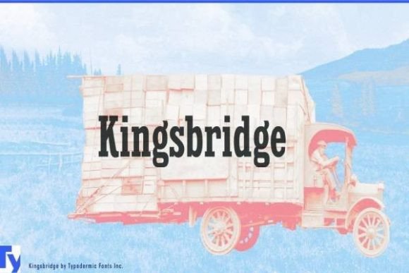Kingsbridge, Classic Serif Font for Logos & Print Design - Free Font - Free Digital Files