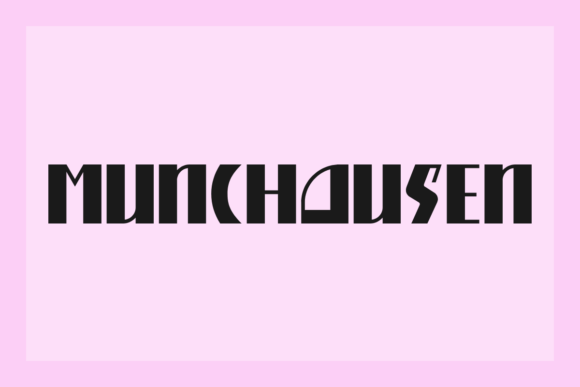 Munchausen, Vintage Display Font for Posters & Branding - Free Font - Free Digital Files
