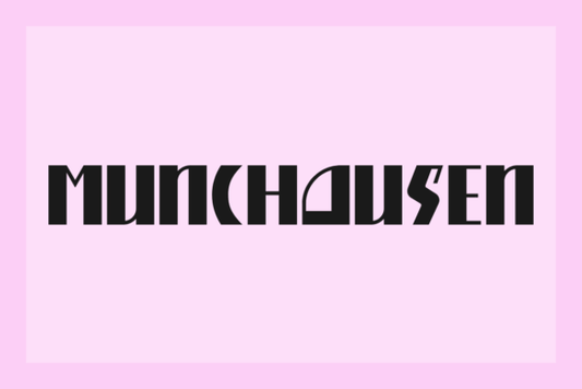 Munchausen, Vintage Display Font for Posters & Branding - Free Font - Free Digital Files