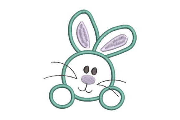 Rabbit embroidery design free download