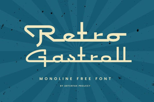 Retro Gastroll, Vintage Script Font with Groovy Vibes - Free Font - Free Digital Files