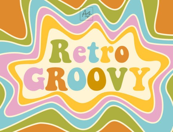 Retro Groovy, Funky 70s Style Bold Display Font - Free Font - Free Digital Files