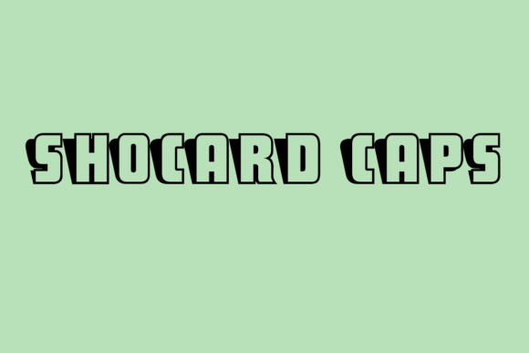 ShoCard Caps, Hand - Lettered Bold Retro Font - Free Font - Free Digital Files